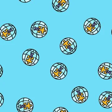 Malaria world day vector seamless pattern Stock Illustration