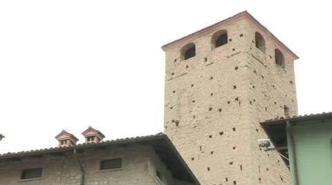 The Malaspina Castle tower Stock Footage 60744683