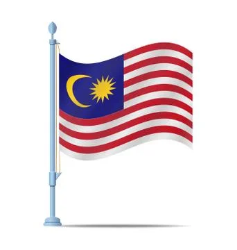 Malasya flag vector Stock Illustration