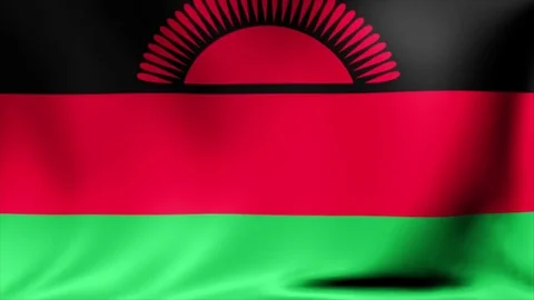 Malawi Flag. Background Seamless Looping Animation. 4K High Definition Video Video stock 71967659