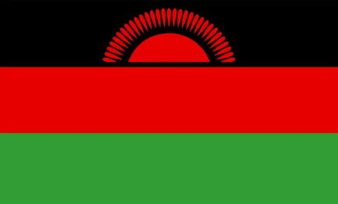 Malawi Flag Design Stock Illustration