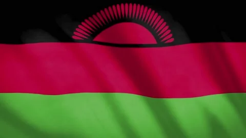 Malawi Flag  Stock Footage 188143116
