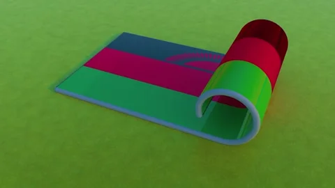 Malawi Flag Video stock 260931693