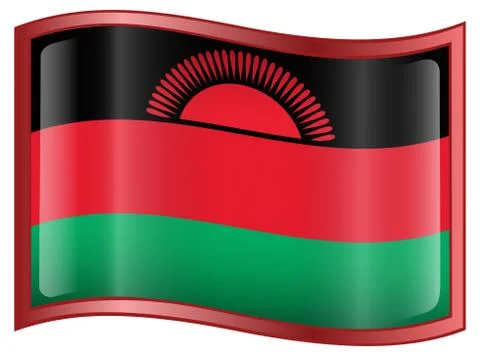 Malawi flag icon. Illustration