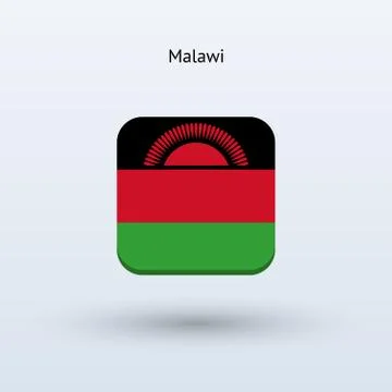 Malawi flag icon Stock-Illustration