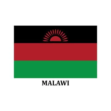Malawi flag icon Stock Illustration