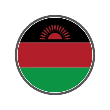 Malawi flag icon Stock Illustration