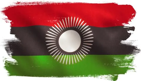 Malawi Flag Stock Illustration