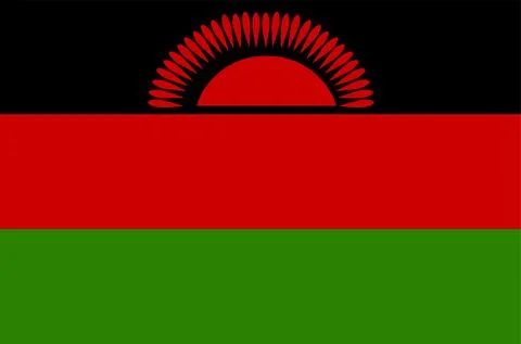 Malawi flag vector Stock Illustration