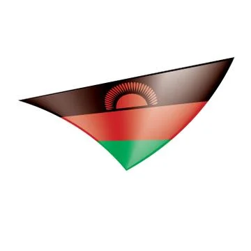 Malawi flag, vector illustration Stock Illustration