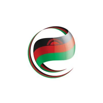 Malawi flag, vector illustration on a white background Stock Illustration