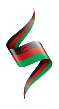 Malawi flag, vector illustration on a white background Stock Illustration