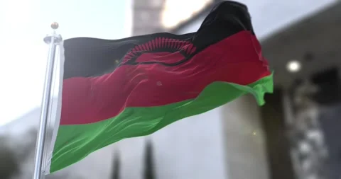 Malawi-flag-waving-seamless-loop-4k-60fps Stock Footage 331813965