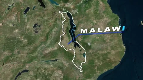 Malawi Map Animation Stock Footage 273717399