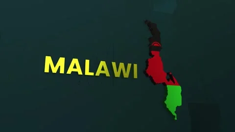 Malawi Map Stock Footage 279753244