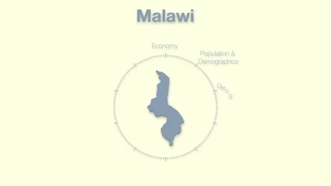 Malawi MAP revealingmotion graphics data elements Stock Footage 339859644