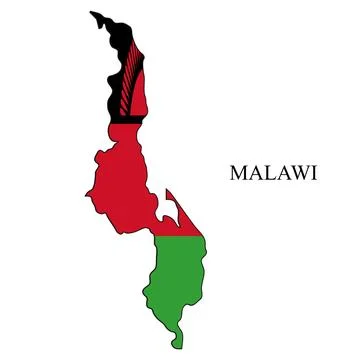 Malawi map vector illustration.  Stock Illustration