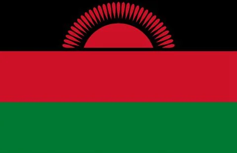 Malawi National Flag Stock Illustration