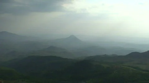 Malawi: panorama of mountains at sunset Stock Footage 289721