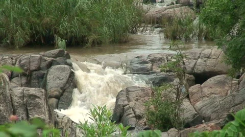 Malawi: small river in a mountain 1 Stock Footage 740591