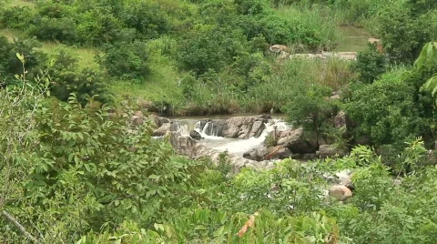 Malawi: small river in a mountain 3 Stock Footage 745478