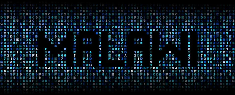 Malawi text on hex code illustration Stock Illustration