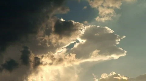 Malawi: time-lapse of clouds formation at sunset 3 Stock Footage 364444