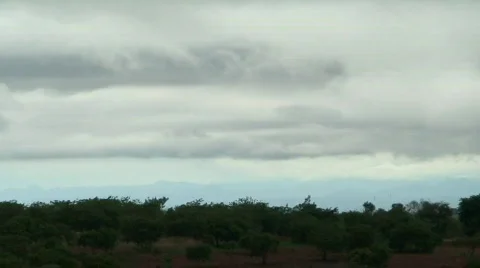 Malawi: time-lapse of clouds over mountain 2 Stock Footage 364454