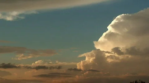 Malawi: time-lapse of clouds at sunset 1 Stock Footage 289498