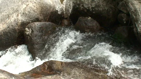 Malawi: water stream of a river in rock 2 Stock Footage 420851