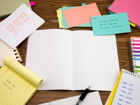 Malay; Learning New Language Writing Words on the Notebook Stock Photos