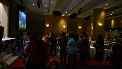 Malay Wedding Reception Stock Footage 146079419