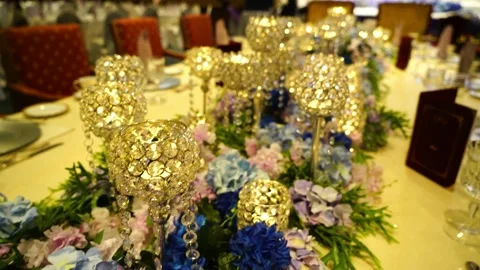Malay Wedding Table Decoration Stock Footage 146073674