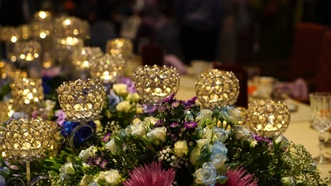 Malay Wedding Table Decoration Stock Footage 146076439