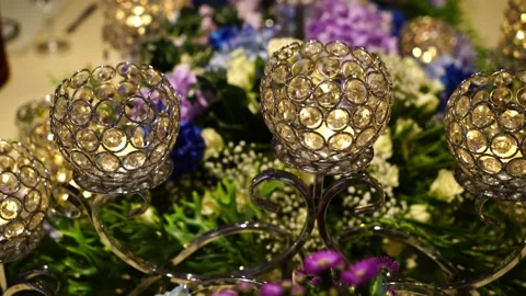 Malay Wedding Table Decoration Stock Footage 146078129