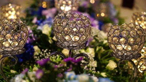 Malay Wedding Table Decoration Stock Footage 146079220