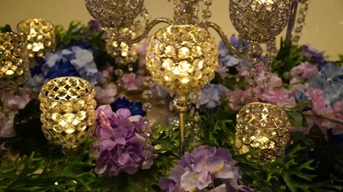 Malay Wedding Table Decoration Stock Footage 146079571