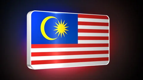 Malaysia 3d flag Stock Footage 5052812