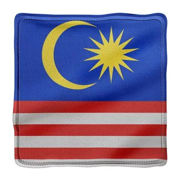 Malaysia 3d flag Stock Illustration