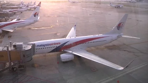 Malaysia Airlines Planes 스톡 동영상 50439932