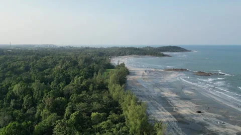 Malaysia beach drone footage Stock Footage 249499082