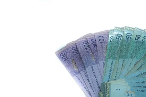 Malaysia big value banknotes, RM 50 and RM 100 Stock Photos