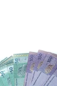 Malaysia big value banknotes, RM 50 and RM 100 Stock Photos