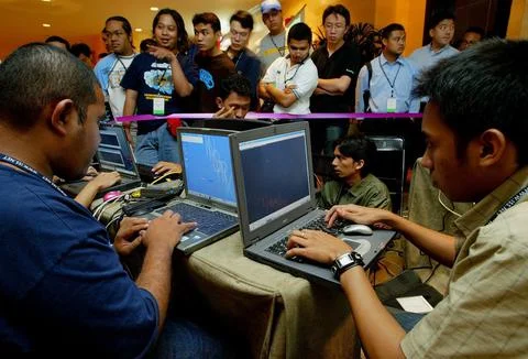 Malaysia Computer Security Conference - Oct 2004 Stock Photos
