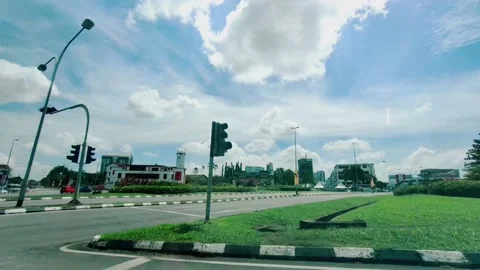 MAlaysia curing mco fire station at Kuching City during Pendamic COVID-19 Stock-Footage 136570356