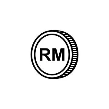 Malaysia Currency Symbol, Malaysian Ringgit Icon, MYR Sign. Vector Illustration Illustrazione stock