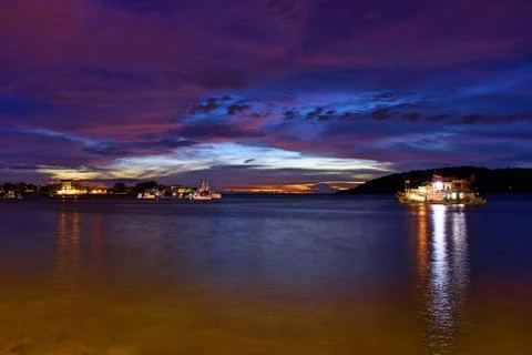 Malaysia at Dusk Stock Photos