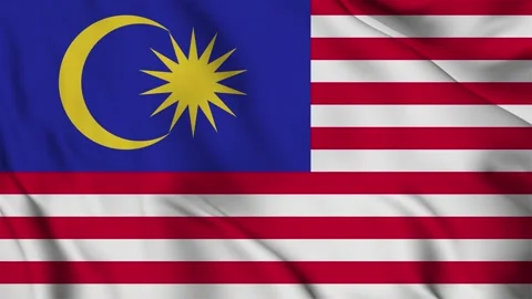Malaysia flag animation for background in 4k. Happy independence day Stock Footage 250368498
