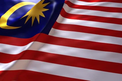 Malaysia flag background 스톡 일러스트