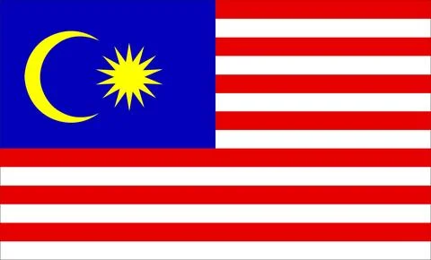 Malaysia Flag Design Stock Illustration